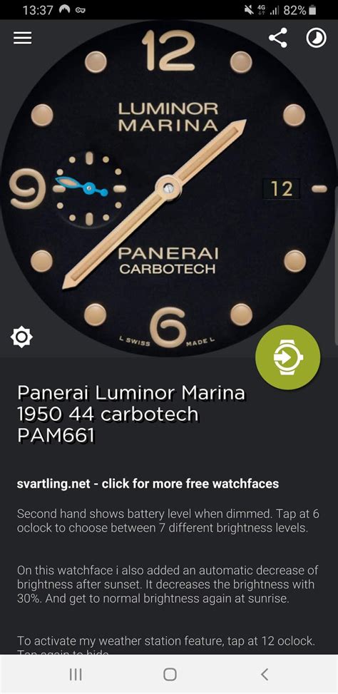 panerai watch face download